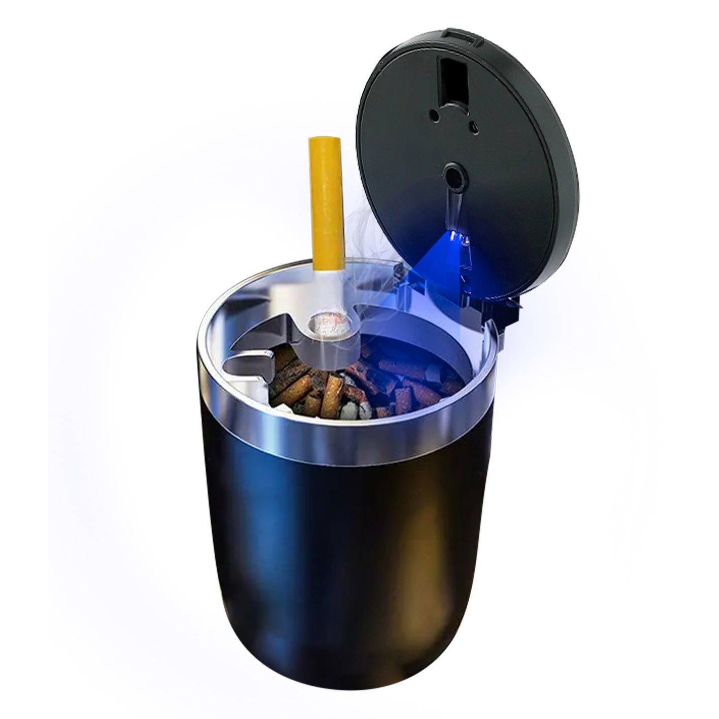 Carbinic ashtray - versatile design for office and car