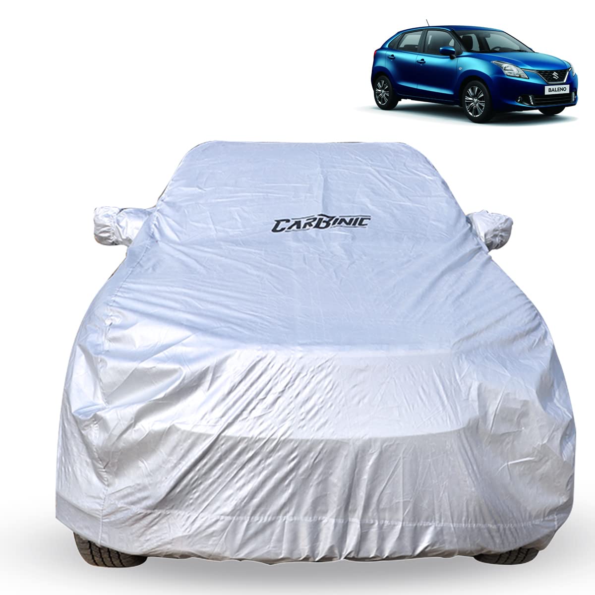 CarBinic Car Cover for Maruti Baleno 2022 Water Resistant (Tested