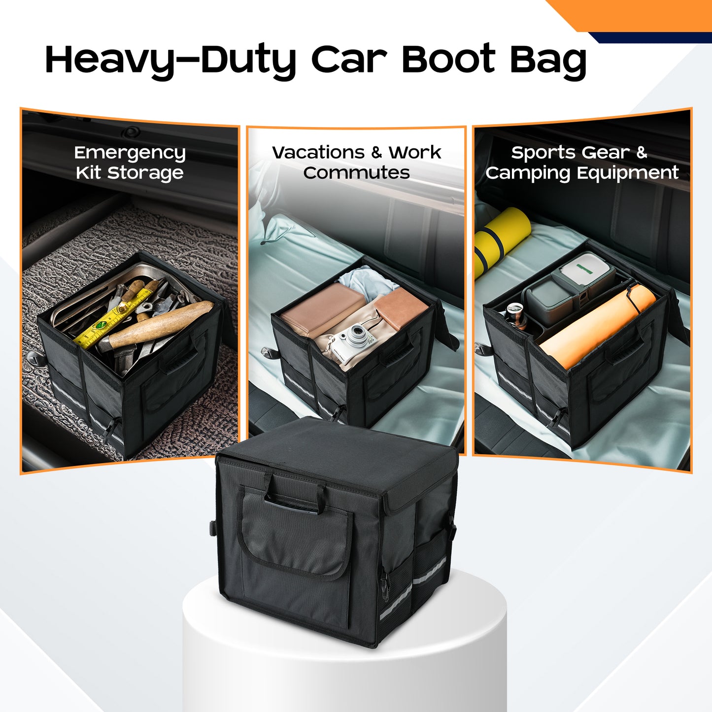 Carbinic multi-compartment organizer - emergency kit storage