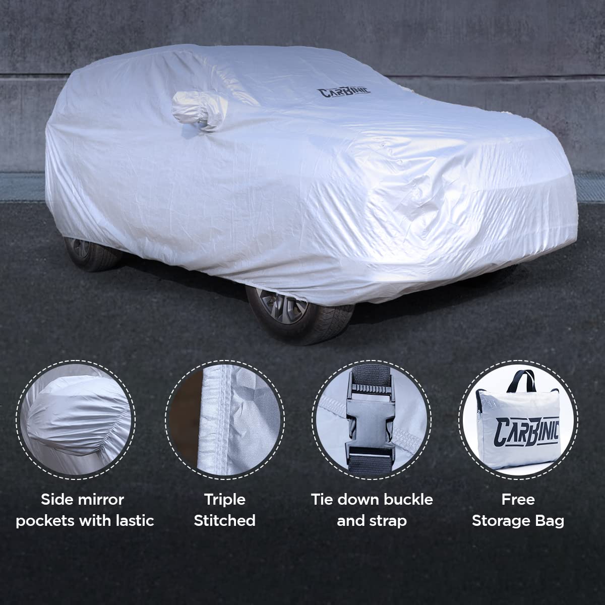 Stormproof Car Cover Storage Bag - Waterproof & Highly Durable